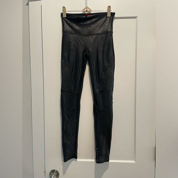 SPANX Moto Faux Leather Leggings - Picture 4 of 5